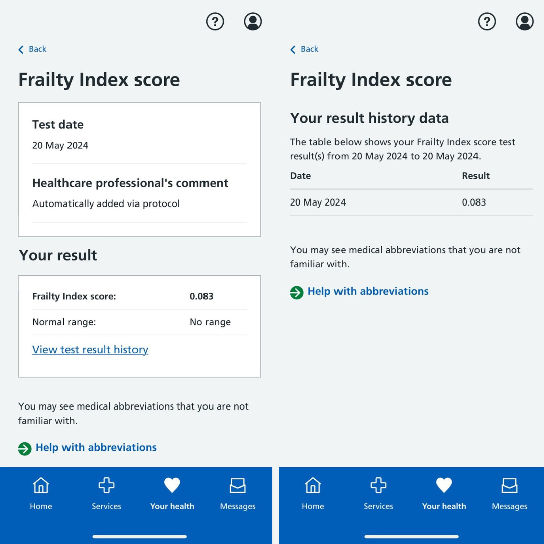 EFI Score